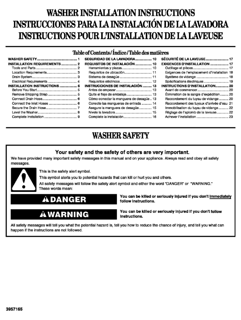 Crosley CAWB527MQ2 User manual