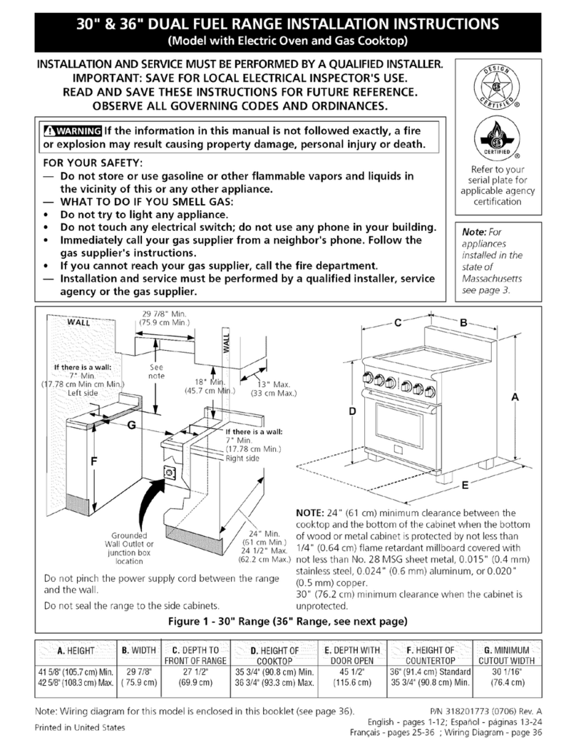Electrolux E30DF7CGPS5 User manual
