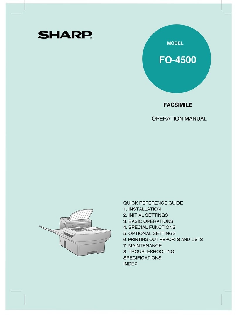 Sharp FO-4500 User manual
