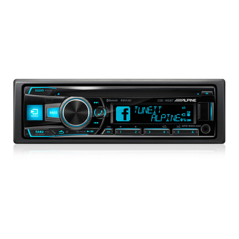 Alpine CDE-185BT User manual