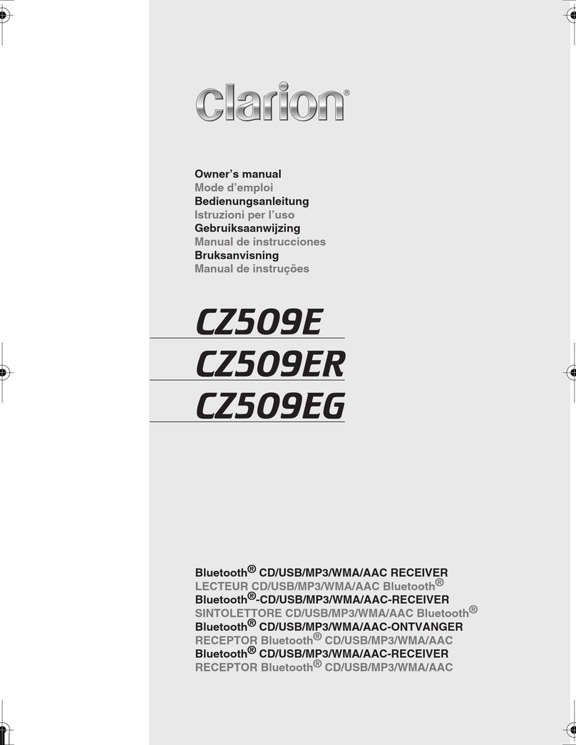 Clarion CZ509E User manual