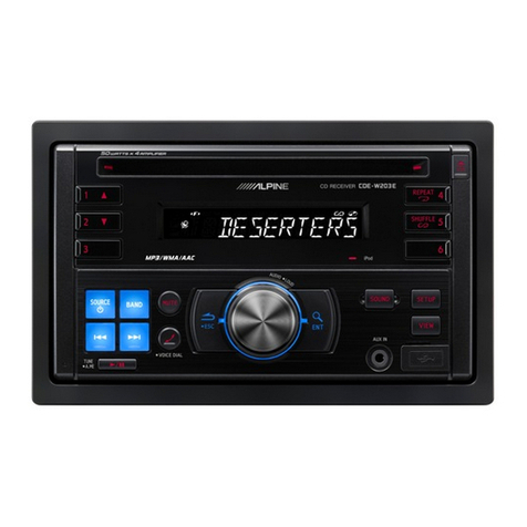 Alpine CDE-W203E User manual