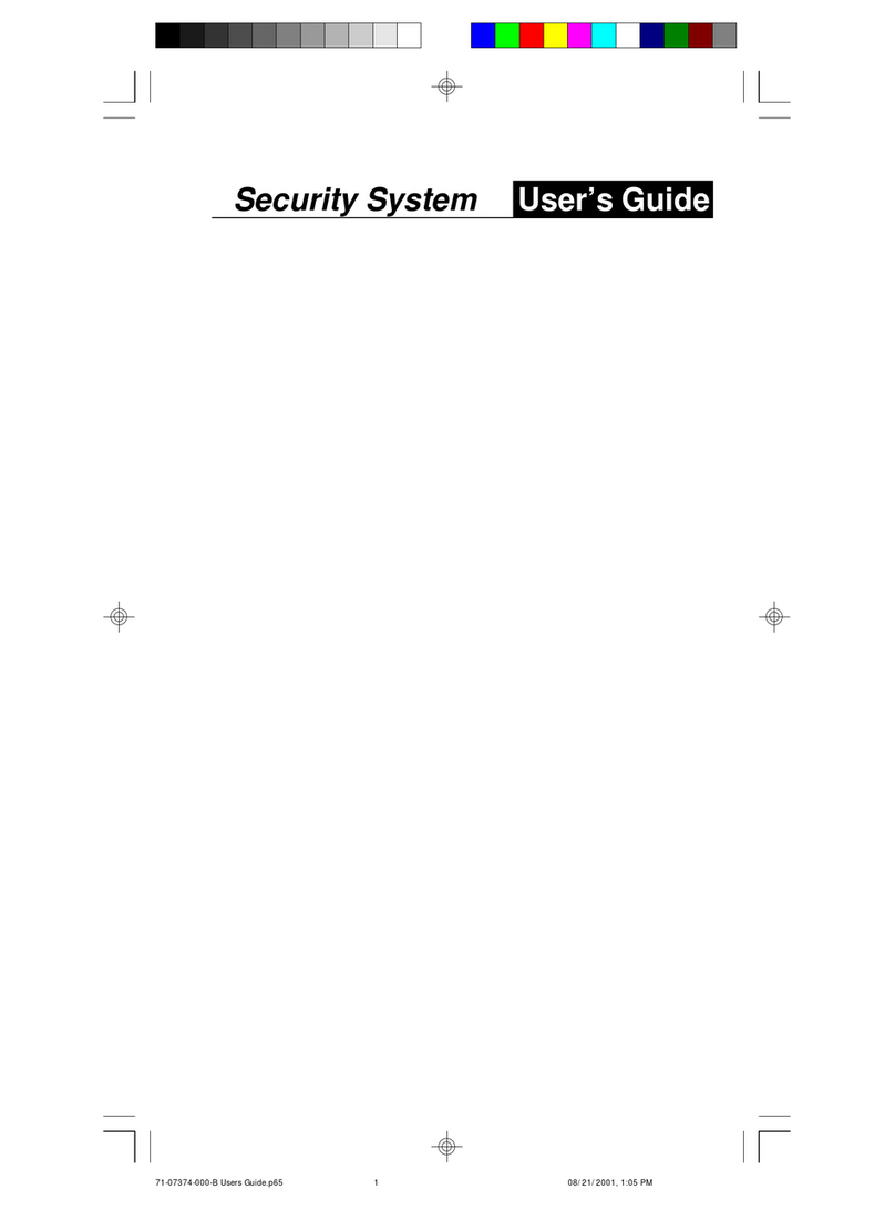 Radionics Security System user guide