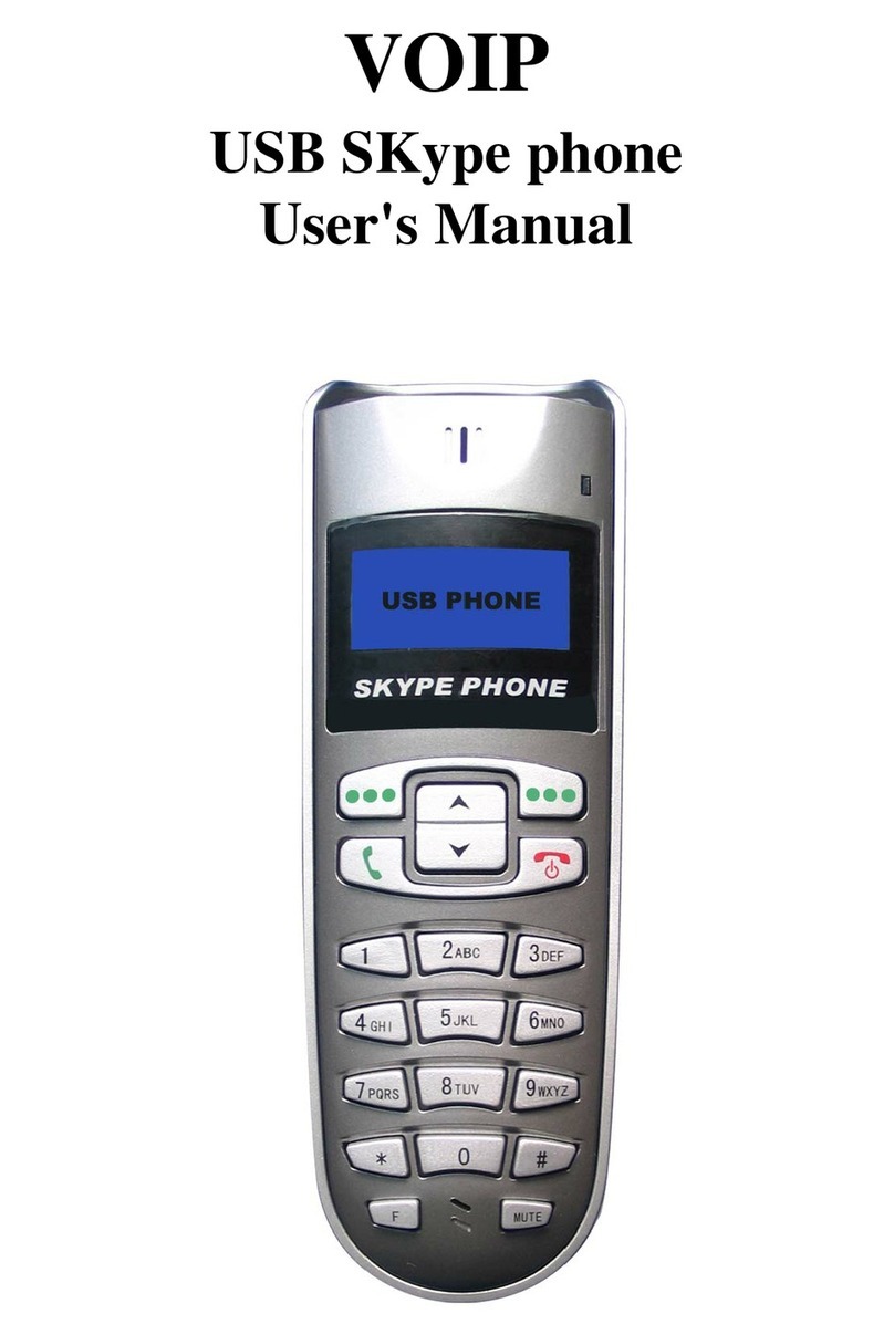 Shenzhen Haosen Electronics USB SKype phone user manual