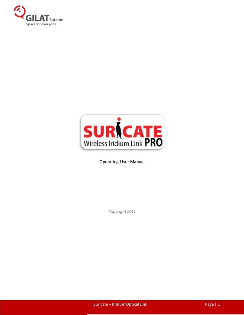 Gilat Satcom Wireless Iridium Link Pro Operating user manual