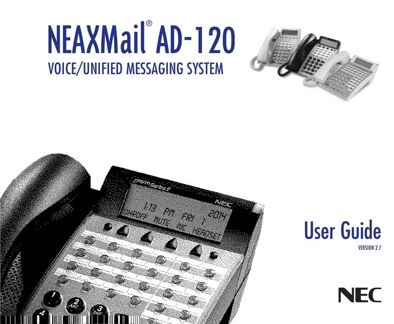 NEC NEAXMail AD-120 User manual