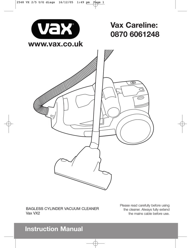 Vax VX2 User manual