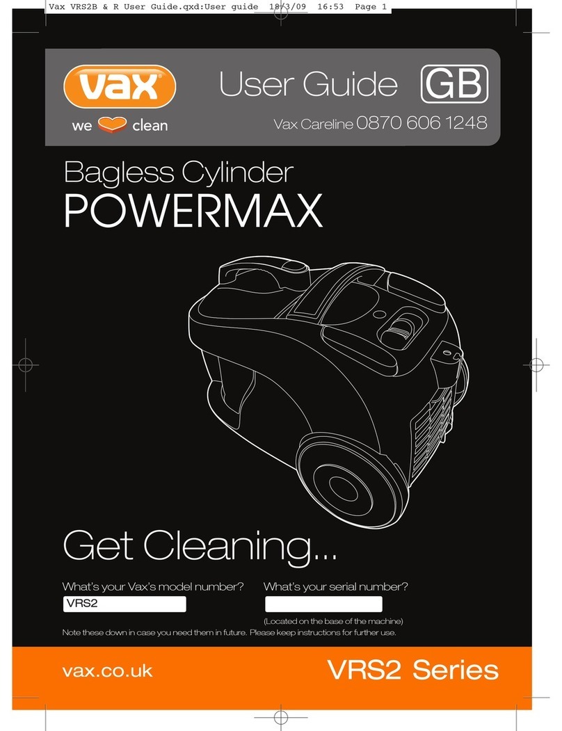 Vax Powermax VRS2 Series User manual