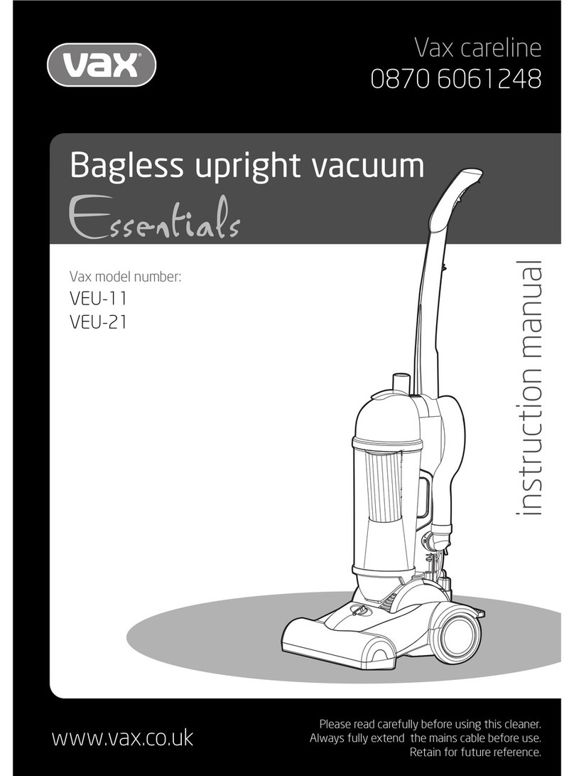 Vax Essentials VEU-11 instruction manual