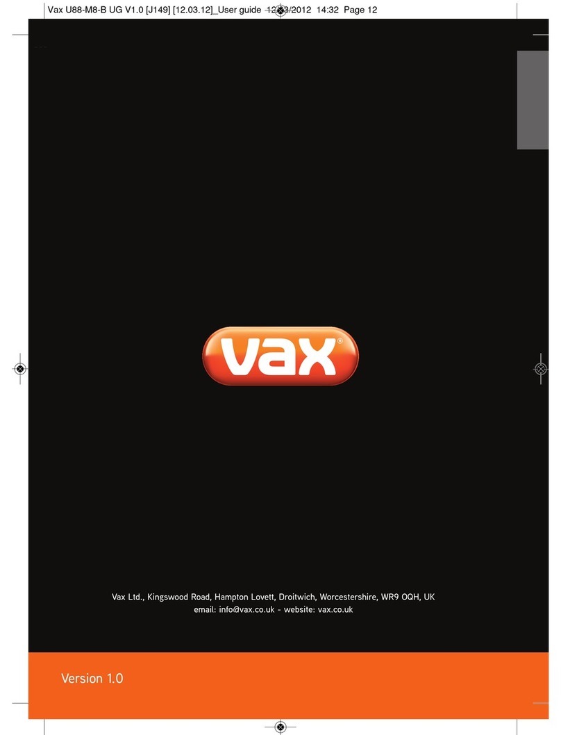 Vax U88-M8-B User manual