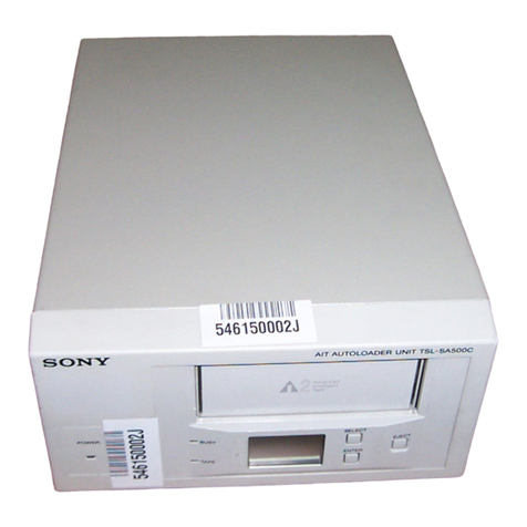 Sony TSL-SA500C User manual Sony TSL-SA500C User manual