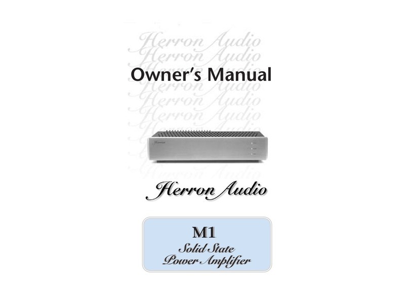Herron Audio M1 User manual Herron Audio M1 User manual