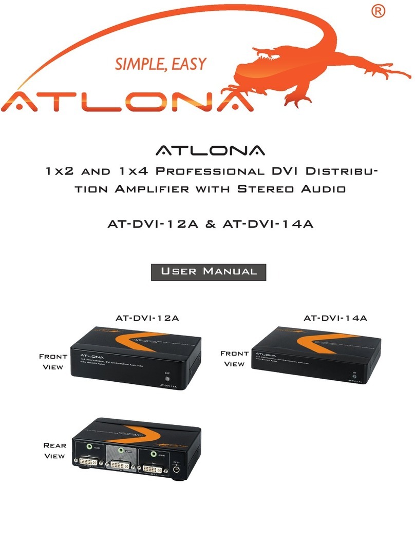 Atlona AT-DVI-12A user manual