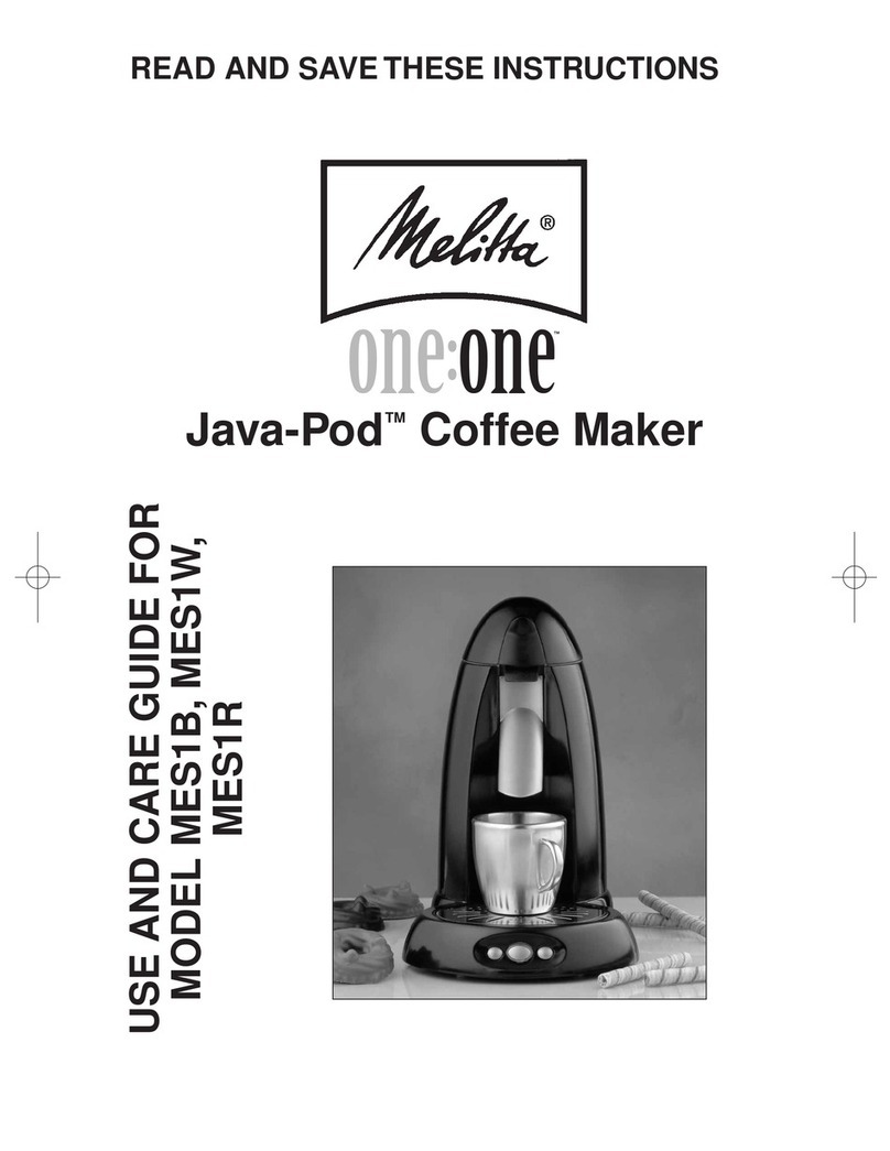 Melitta Java-Pod MES1B User manual