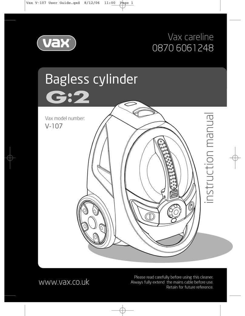 Vax Infinity V-107 User manual