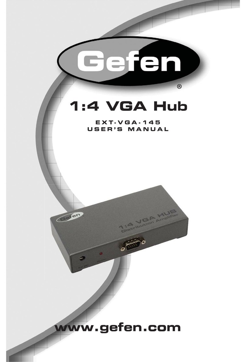 Gefen EXT-VGA -145 User manual Gefen EXT-VGA -145 User manual