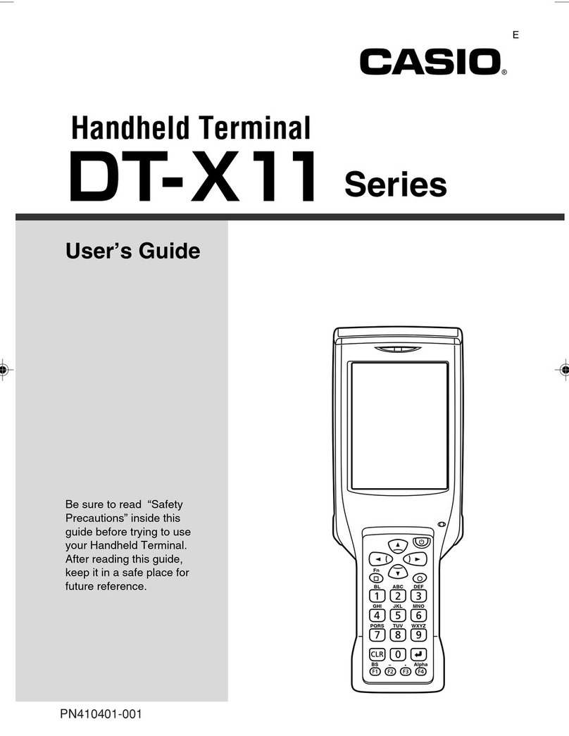 Casio DT-X11 Series user guide
