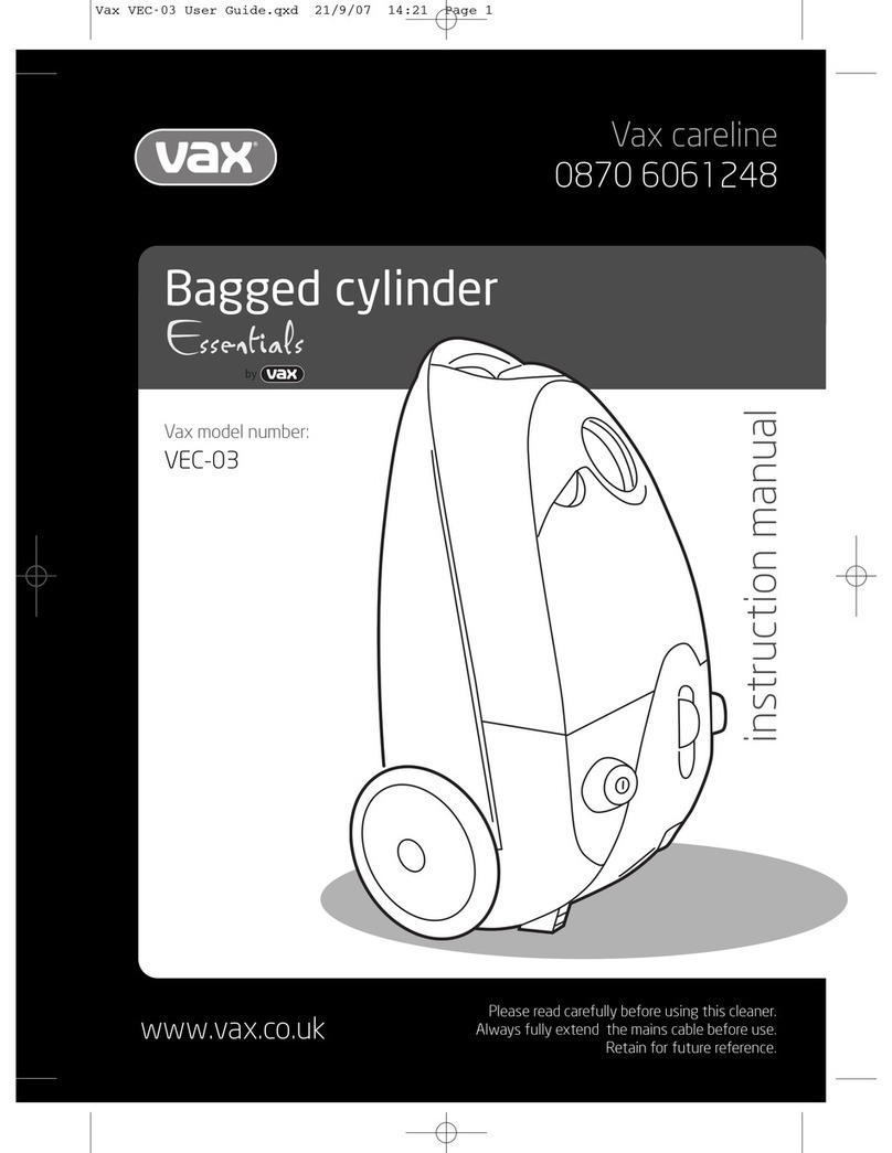 Vax Essentials VEC-03 User manual Vax Essentials VEC-03 User manual