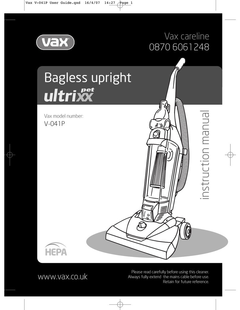 Vax V-041P User manual