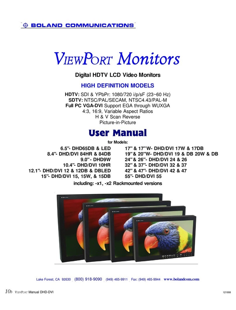 Boland 6.5"- DHD65DB & LED User manual