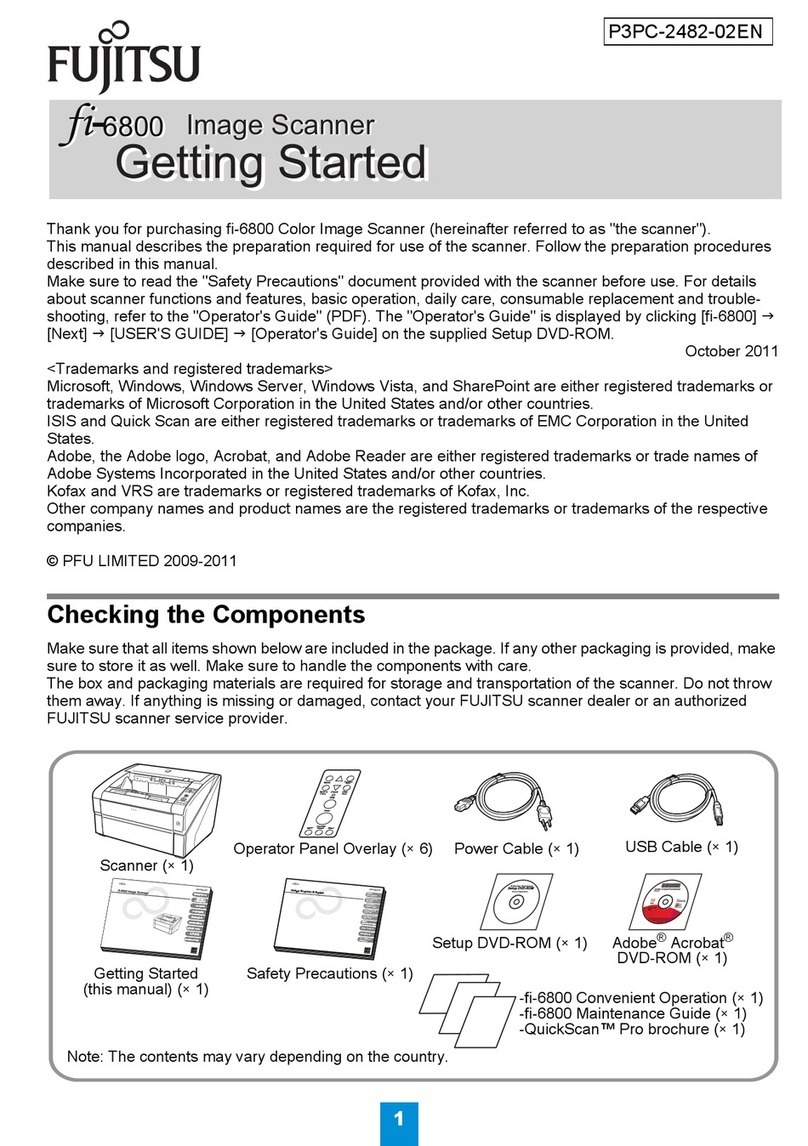 Fujitsu fi-6800 User manual Fujitsu fi-6800 User manual
