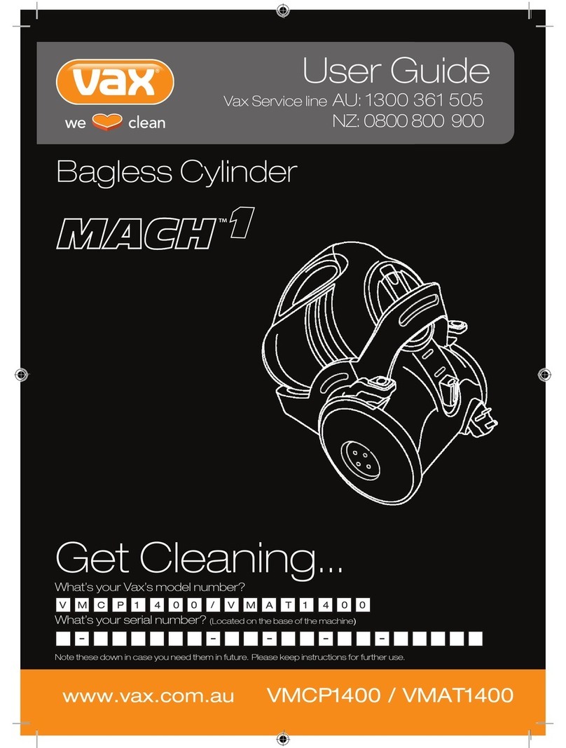 Vax Mach1 User manual