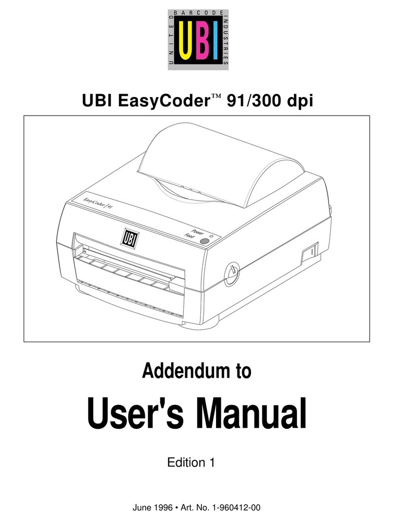 UBI EasyCoder 91 User manual