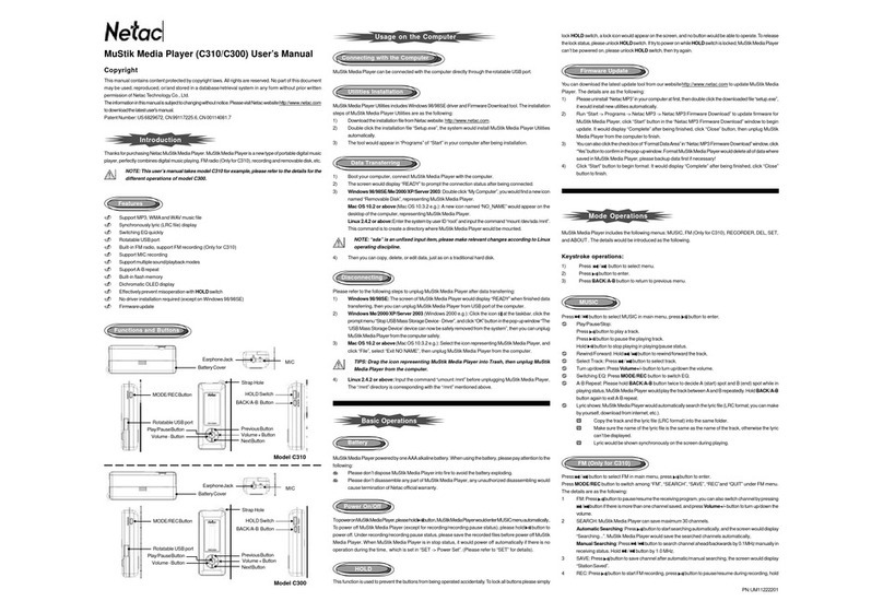 Netac MuStik C310 User manual