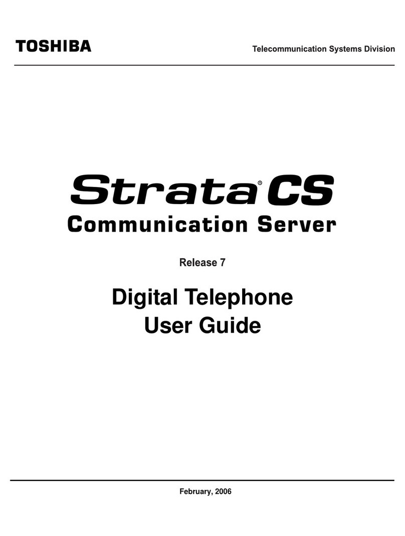 Toshiba Strata CS User manual