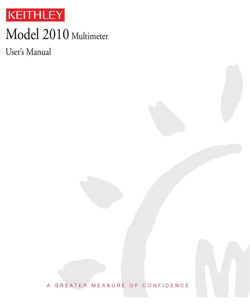 Keithley 2010 User manual