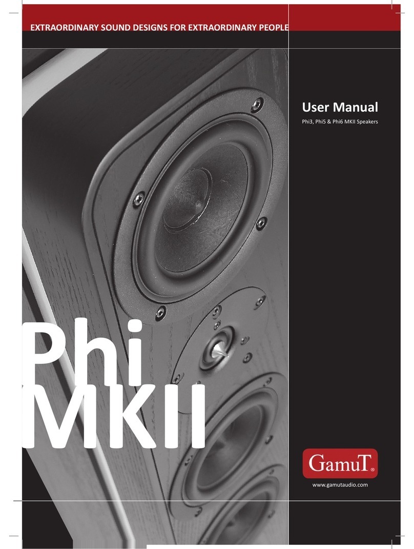 Gamut Phi3 MKII User manual