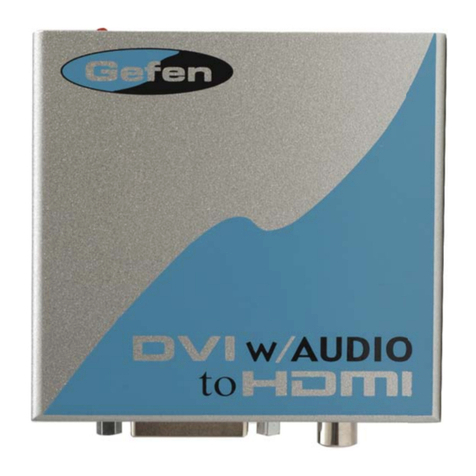 Gefen DVI Audio to HDMI Adapter User manual