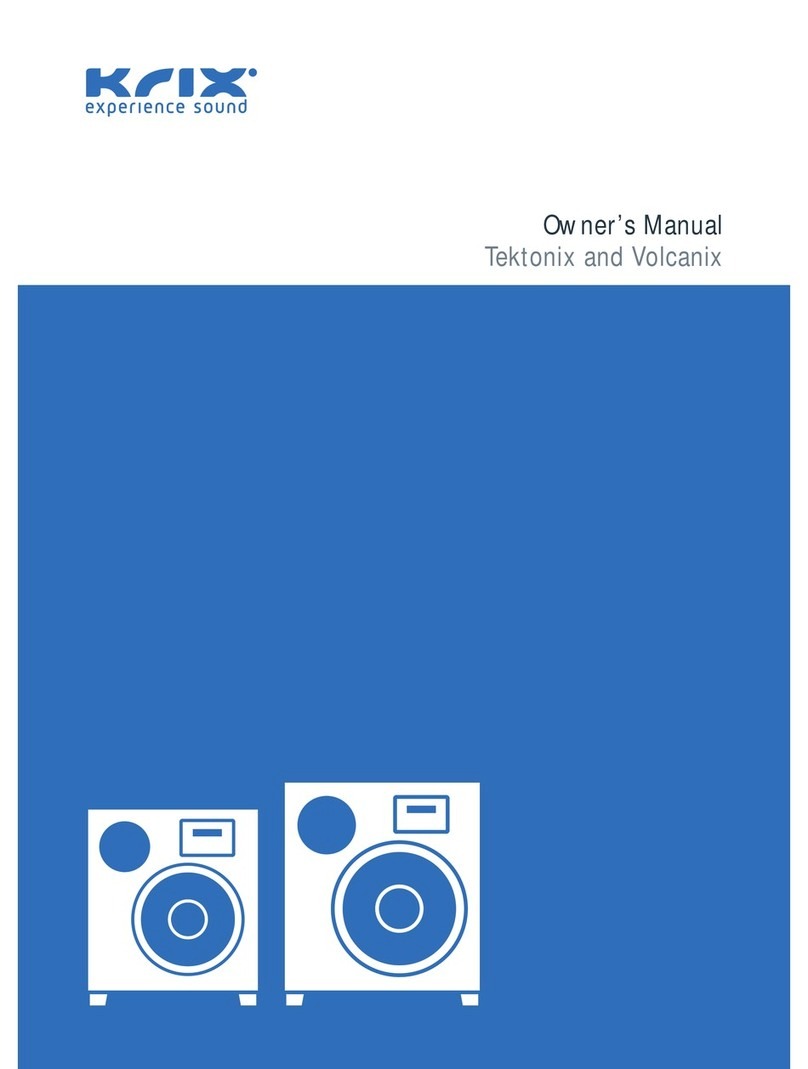 Krix Tektonix owner's manual