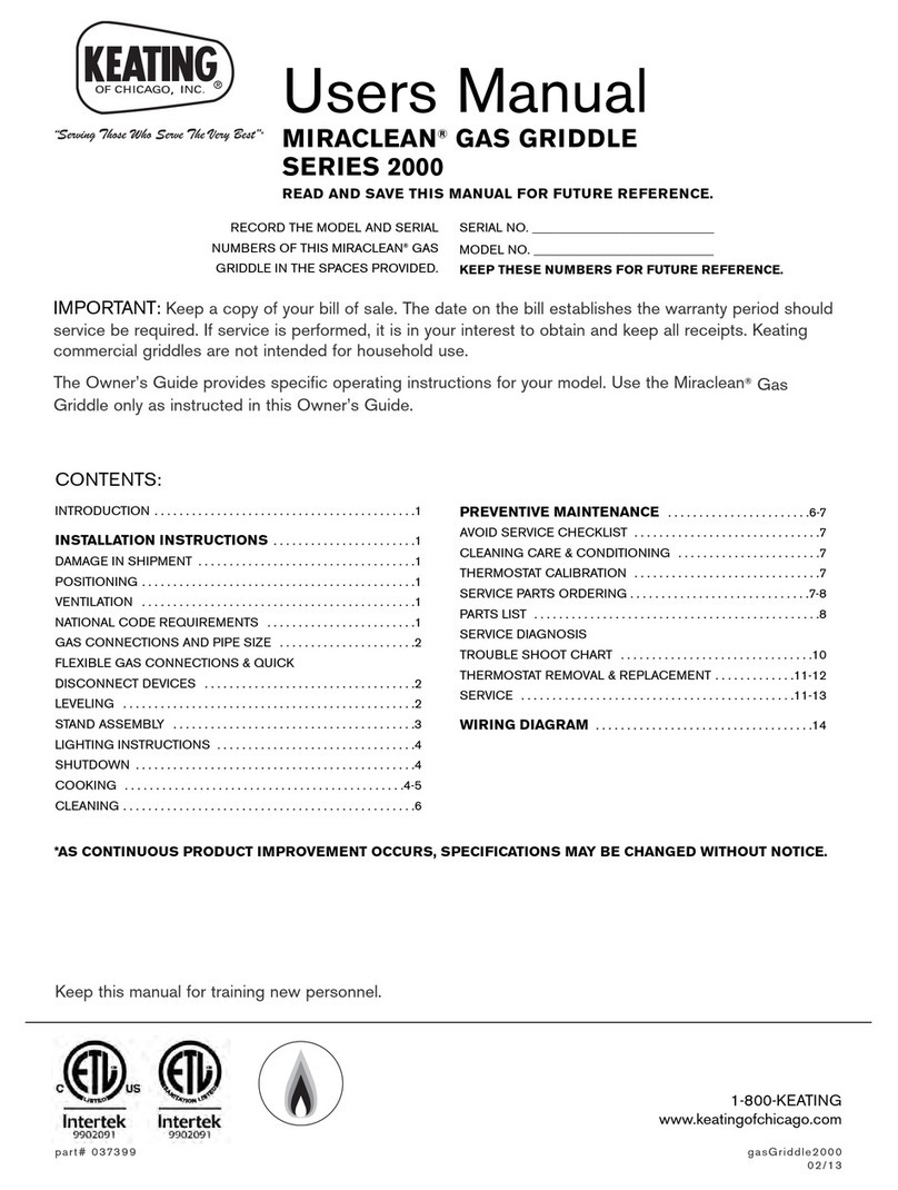 Keating Of Chicago SERIES 2000 User manual