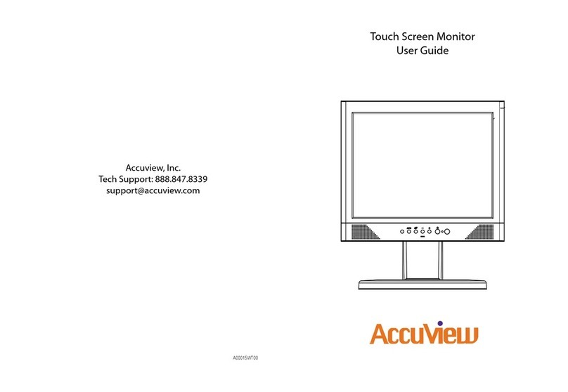 AccuView Touch Screen Monitor user guide