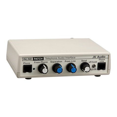 JK Audio InlinePatch User manual