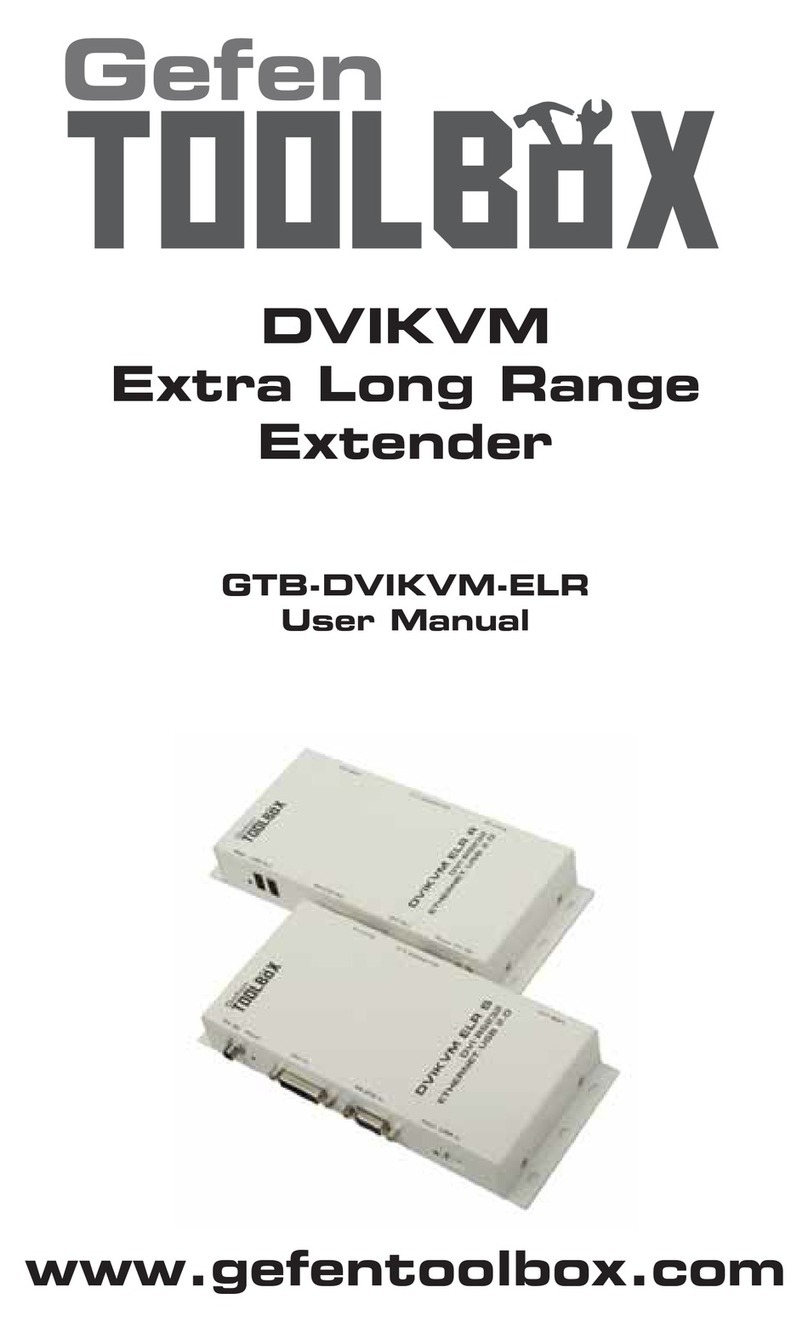 Gefen GTB-DVIKVM-ELR User manual