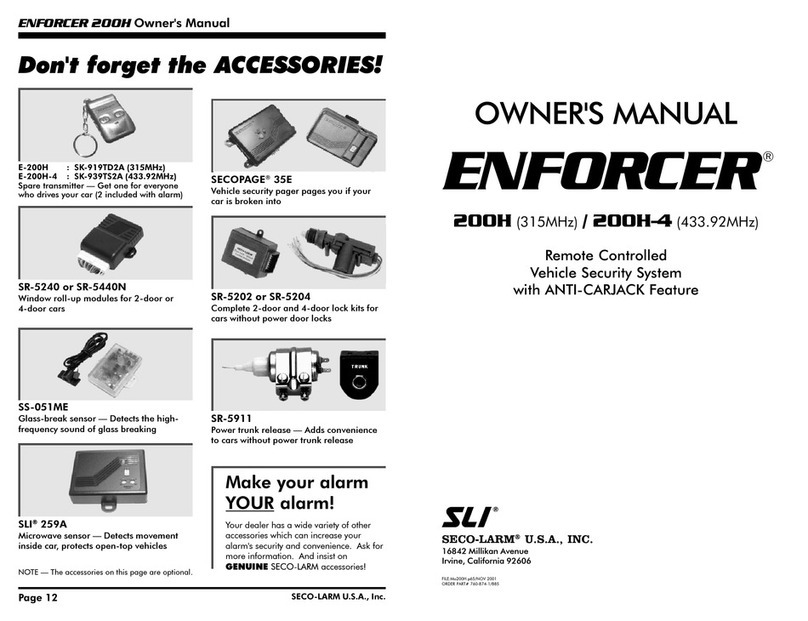 ENFORCER 200H owner's manual