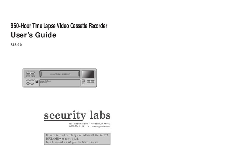 Security Labs SL800 User manual