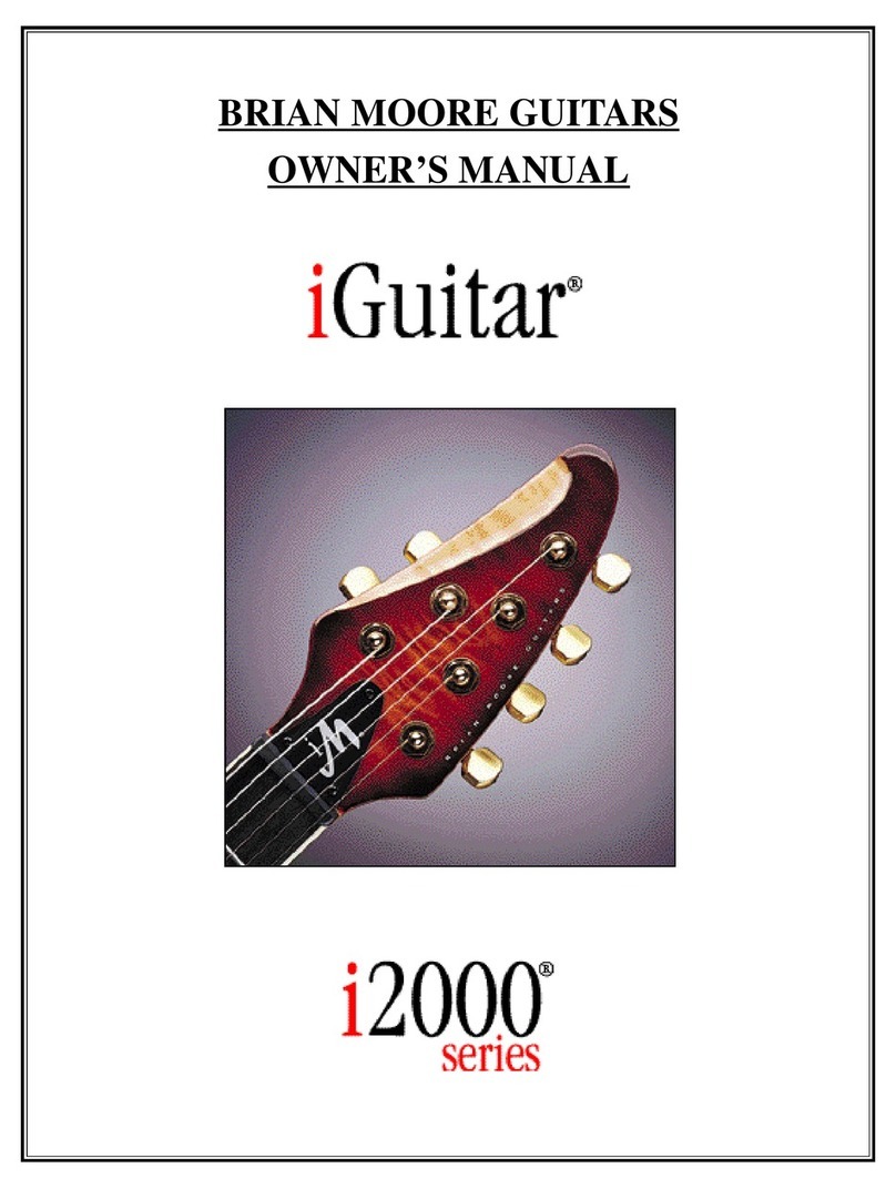 BRIAN MOORE GUITARS iGuitar owner's manual