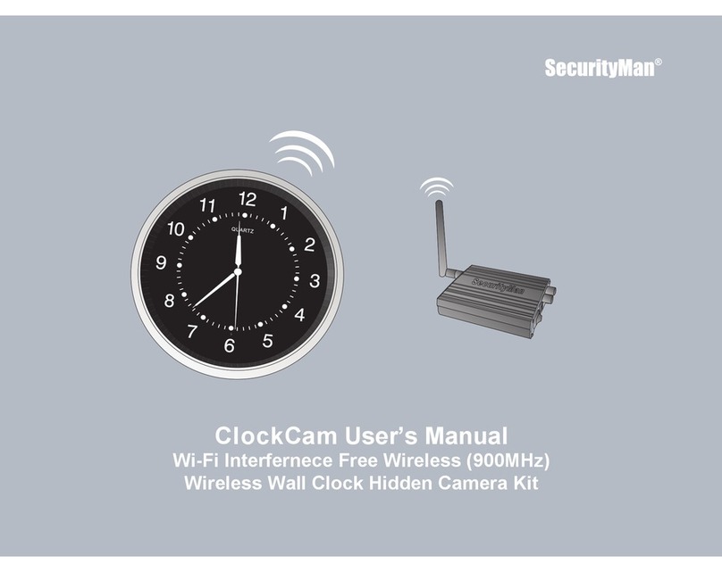 SecurityMan ClockCam user manual