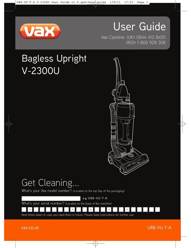 Vax V-2300U user guide