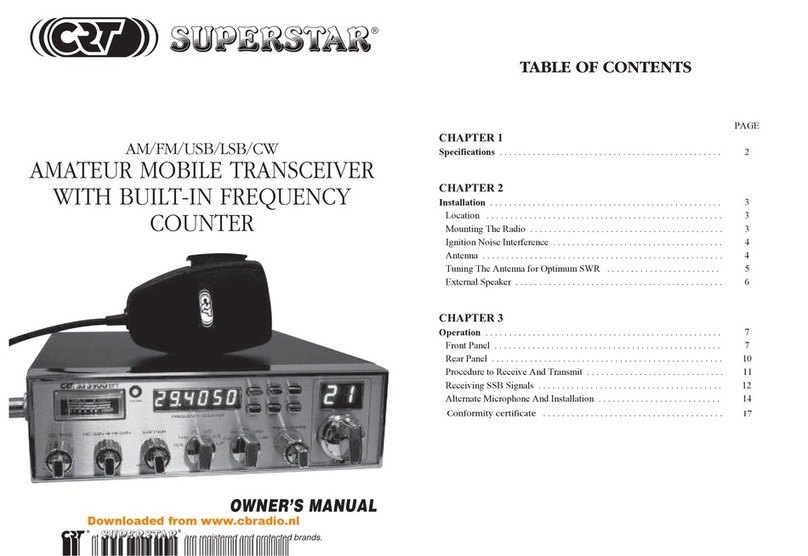 CRT SuperStar owner's manual