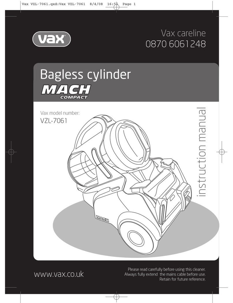 Vax Mach Compact VZL-7061 User manual