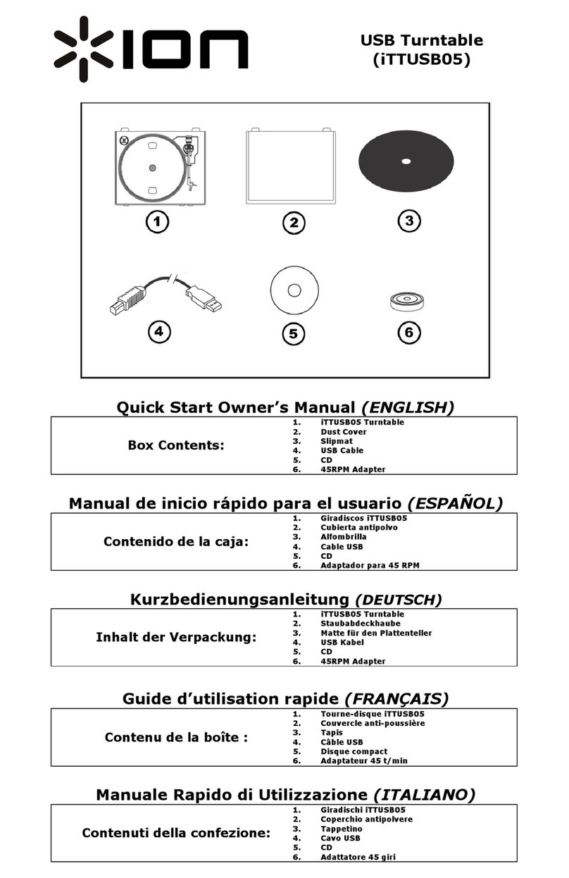 ION iTTUSB05 Quick start owner's manual