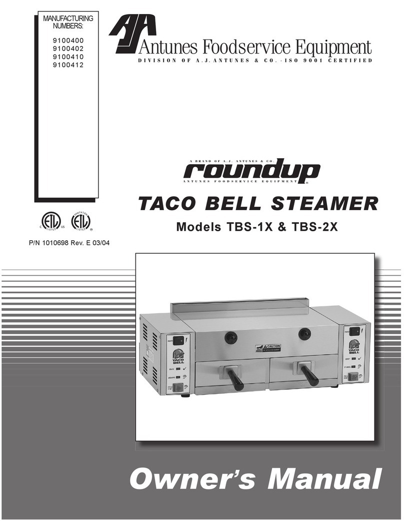 Antunes, AJ TBS-1X owner's manual