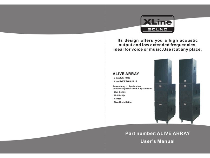 XLine Sound ALIVE RB83 User instructions