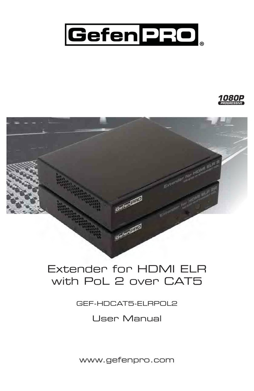Gefen Pro GEF-HDCAT5-ELRPOL2 user manual