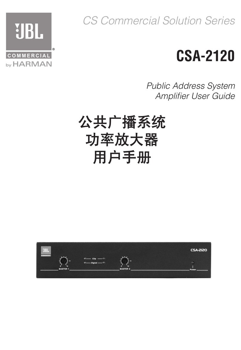 JBL CSA-2120 user guide