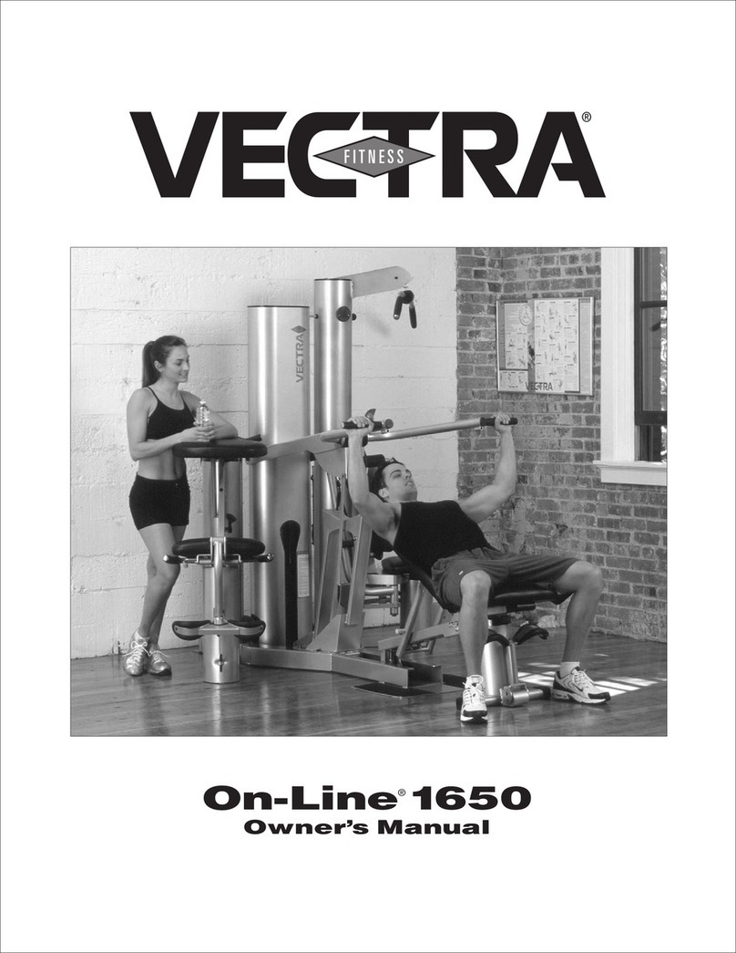Vectra Fitness On-Line 1650 owner's manual